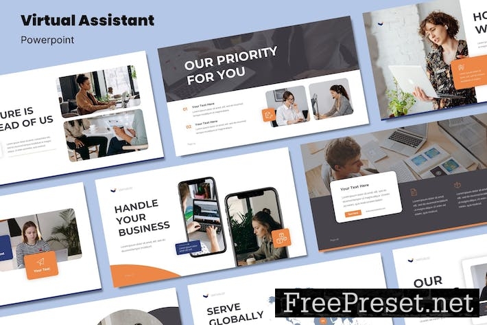 Virtual Assitant Service - Powerpoint Template LELUTY8