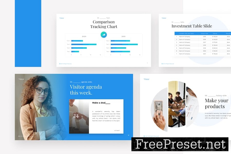 Visitor Investor Business Presentation Template FK7JBCT