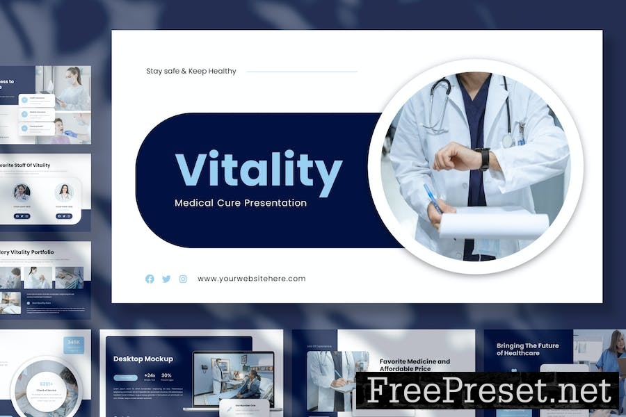 Vitality - Medical & Healthcare PowerPoint CVJQ79C