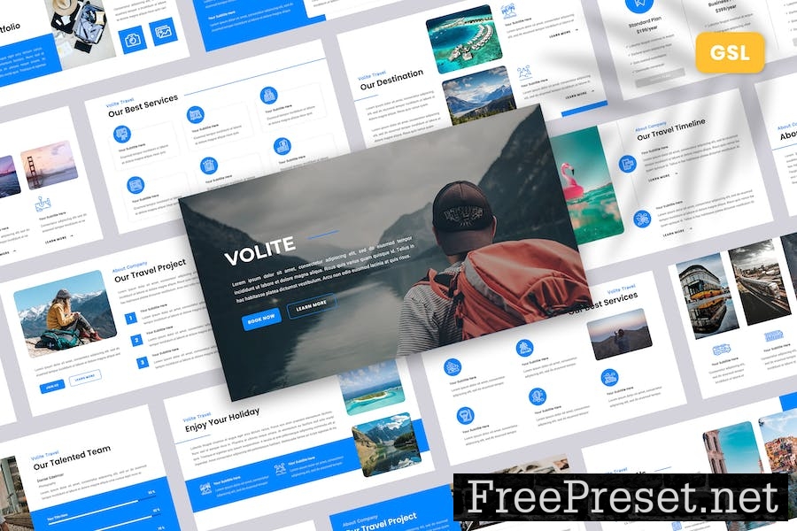 Volite - Travel Google Slides Template DC2GVCZ