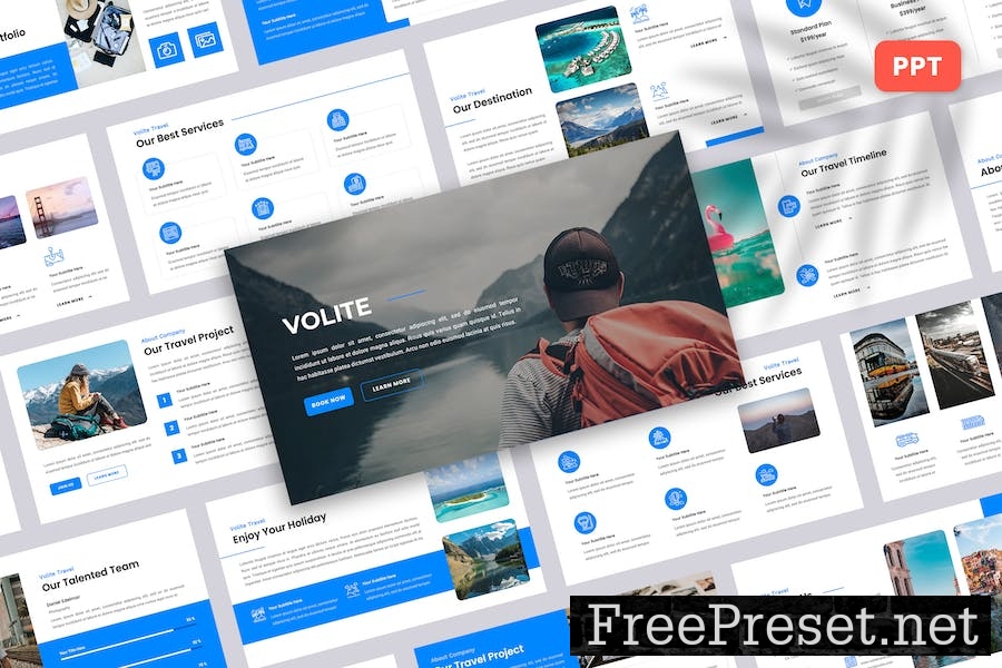 Volite - Travel PowerPoint Template