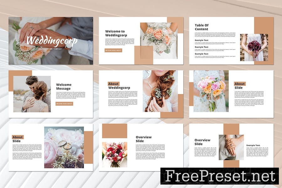 Wedding - Google Slides Template 89DU9T8