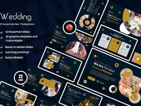 Wedding Planner PowerPoint Presentation Template 59ACPTJ