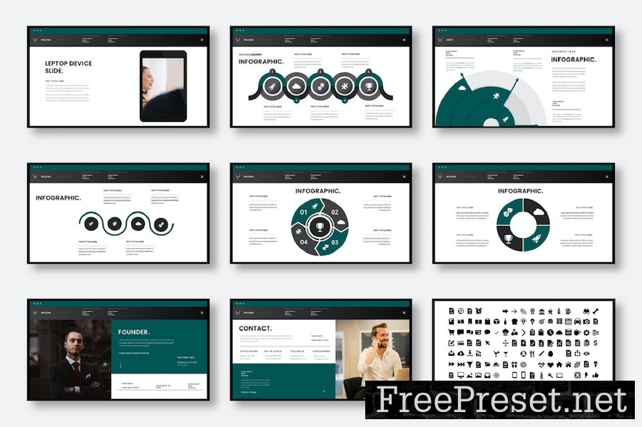 Wilona – Business PowerPoint Template GRBPEW8