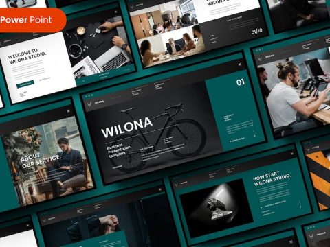 Wilona – Business PowerPoint Template GRBPEW8