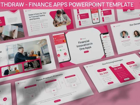 Withdraw - Finance Apps Powerpoint Template TCN84D8