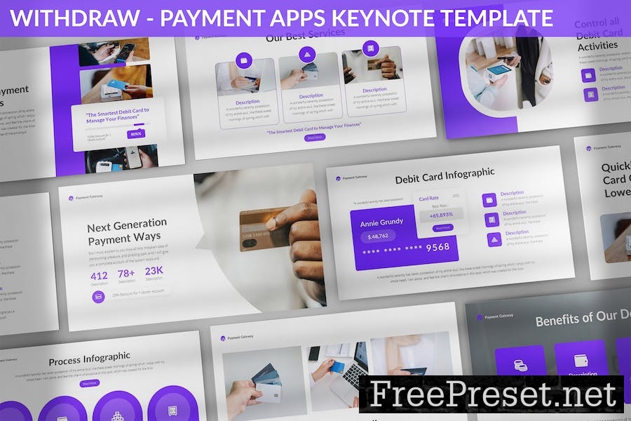 Withdraw - Payment Apps Keynote Template SMSHDMF