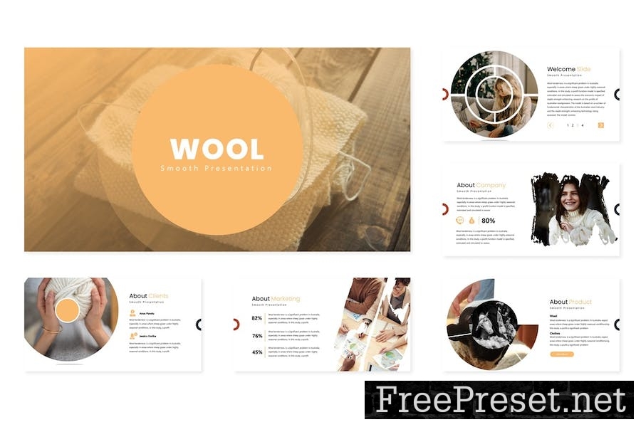 Wool - Google Slide Template DNP6MBP