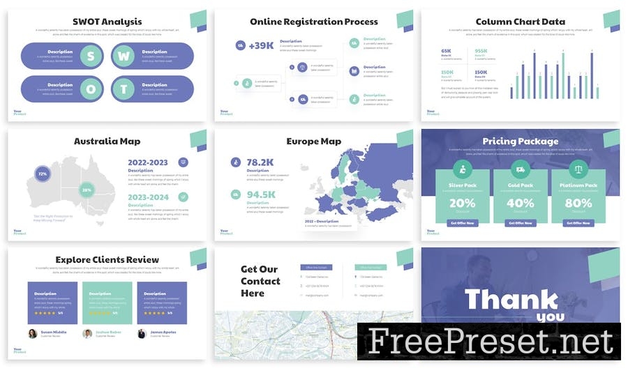 Yourprotect - Insurance Google Slides Template VPGJND8