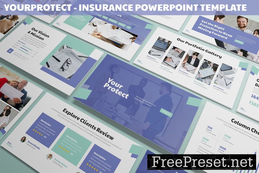 Yourprotect - Insurance Powerpoint Template 9HAWSX3