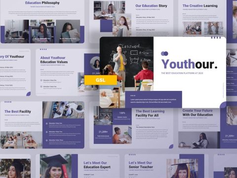 Youthour - Education Google Slides Template KVYSJ69