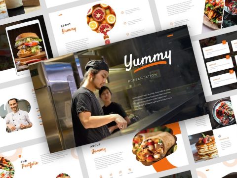 Yummy - Food Power Point Template G2YNLN8