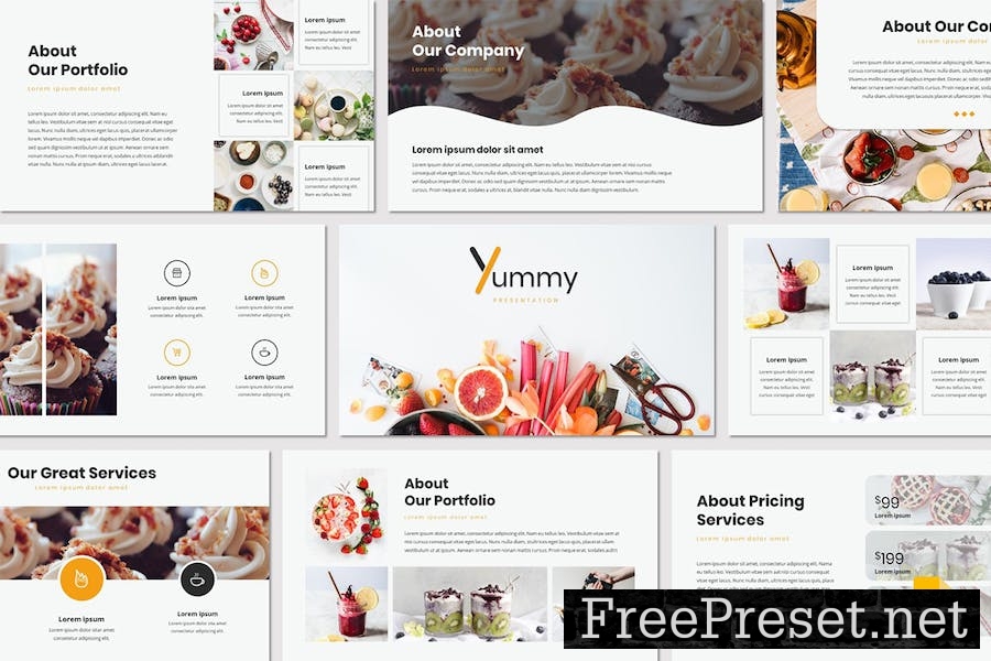 Yummy - Google Slides Template