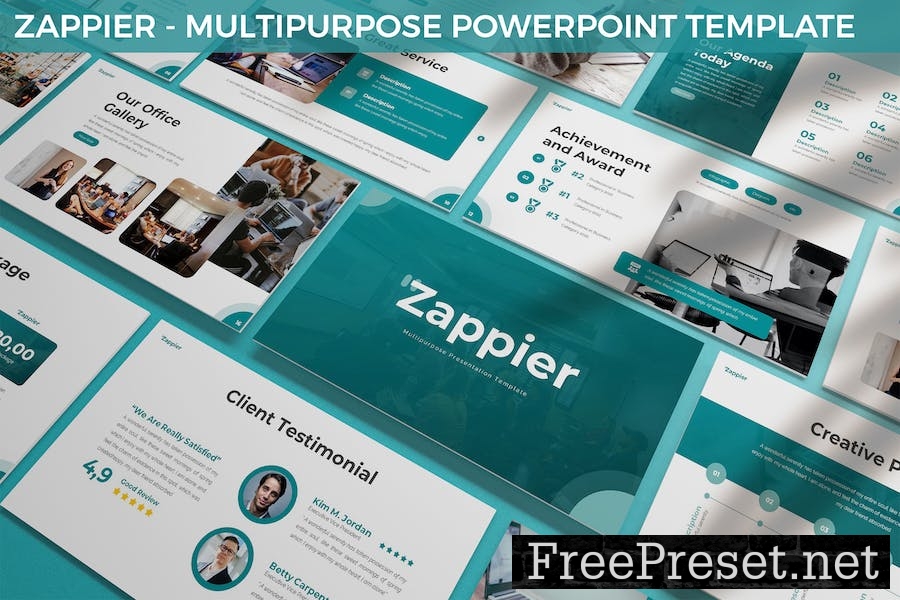 Zappier - Multipurpose Powerpoint Template WUZ538B