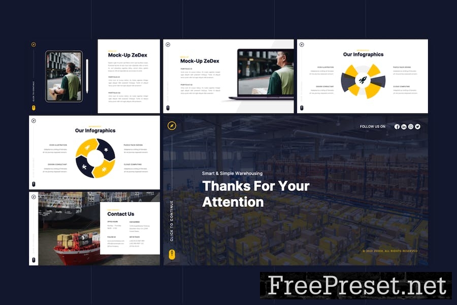 ZedEx - Logistics & Delivery Keynote Template