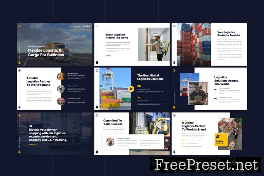 ZedEx - Logistics & Delivery Keynote Template
