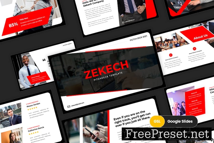 Zekech - Pitch Deck Google Slides Template GV5LV38