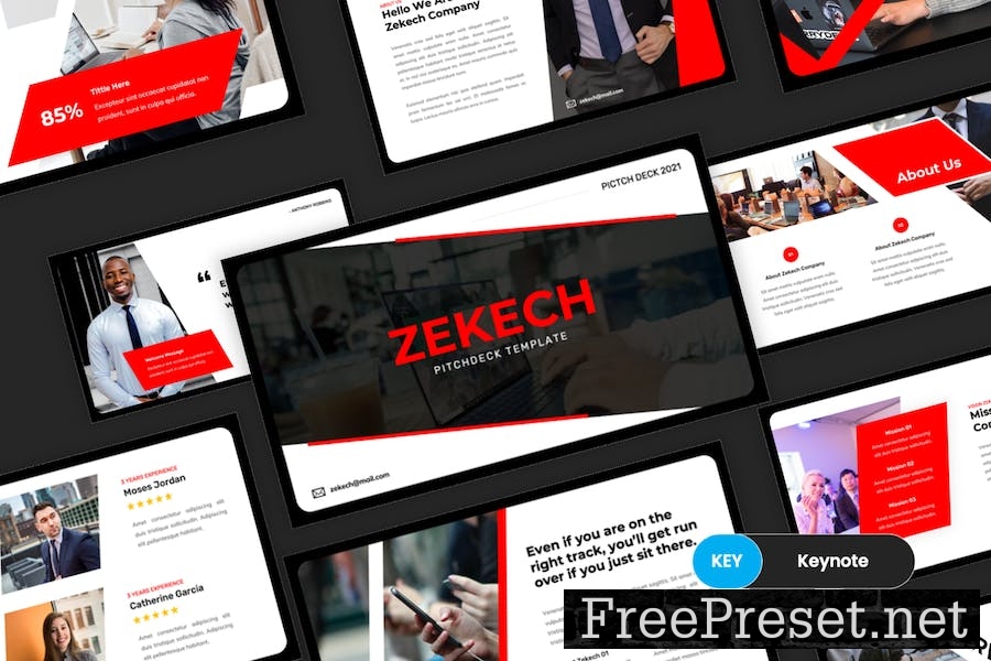 Zekech - Pitch Deck Keynote Template FYKA4CY