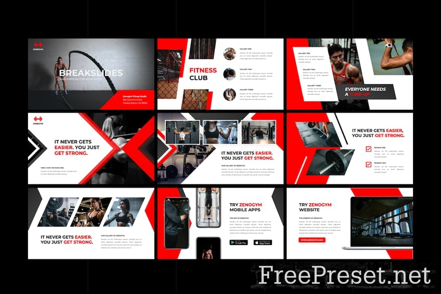 Zenogym - Fitness and Gym Keynote Template X5F2RXN