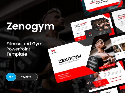 Zenogym - Fitness and Gym Keynote Template X5F2RXN