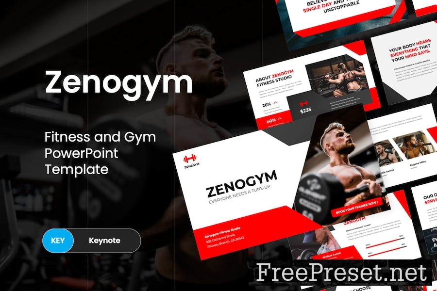 Zenogym - Fitness and Gym Keynote Template X5F2RXN