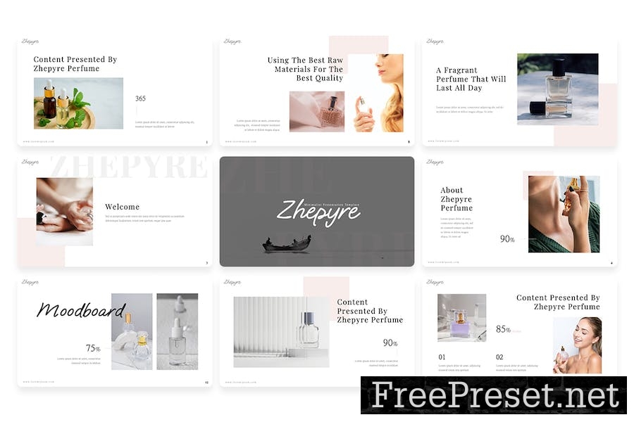 Zhepyre - Perfume Google Slide Template 7SJXYHK