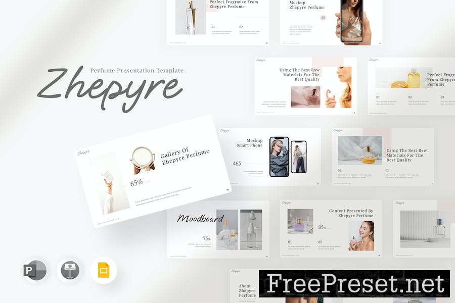 Zhepyre - Perfume Google Slide Template 7SJXYHK