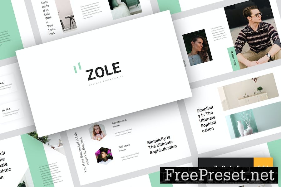 Zole - Minimal Google Slides Template BVYA9KP