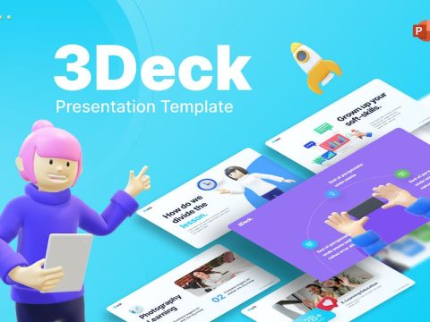 3Deck Education PowerPoint Template BXJR7XM