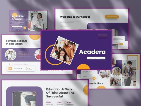 Acadera - Education Presentation Google Slide