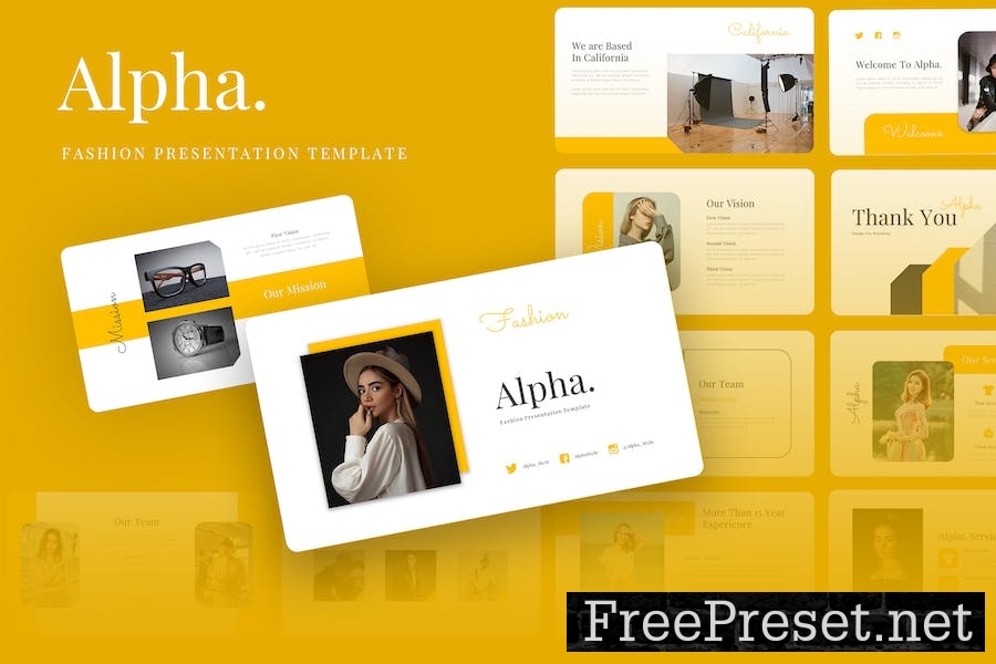 Alpha – Fashion Google Slides Template GD8YJPG