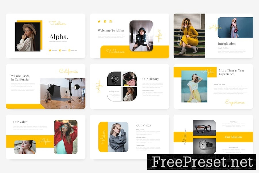 Alpha – Fashion Keynote Template WALZVWF