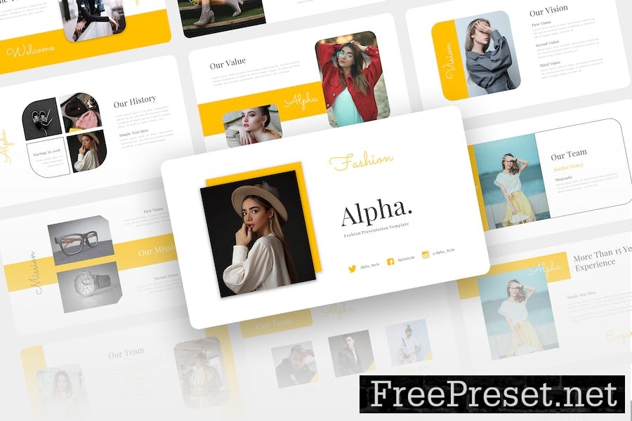 Alpha – Fashion Keynote Template WALZVWF