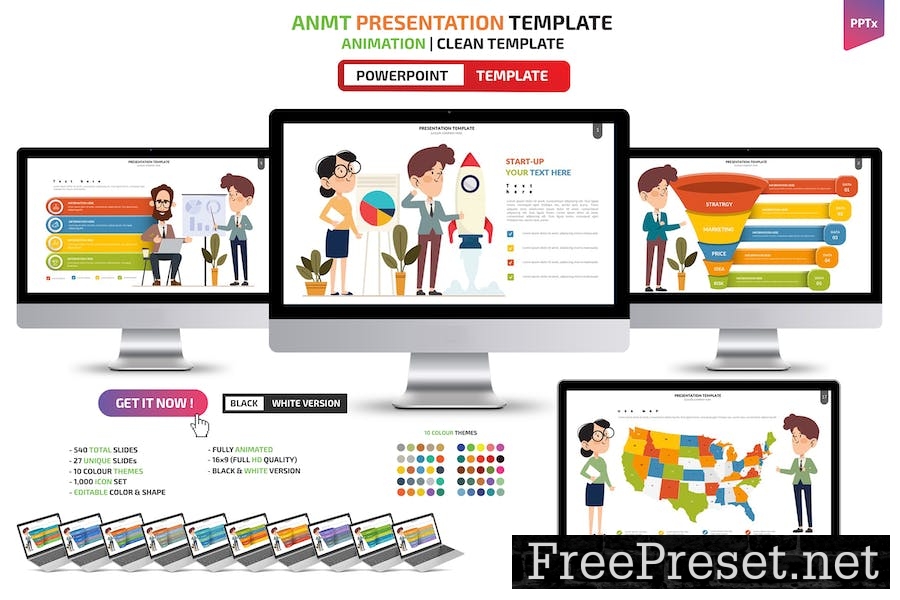 ANMT Powerpoint Presentation Templates 3MZVHAH