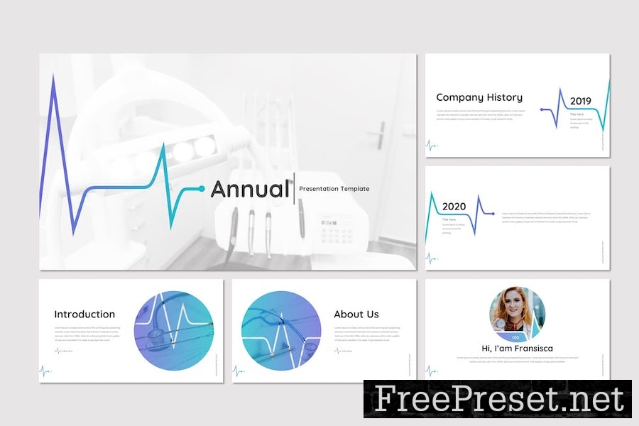 Annual - Medical Powerpoint Template URED7CQ