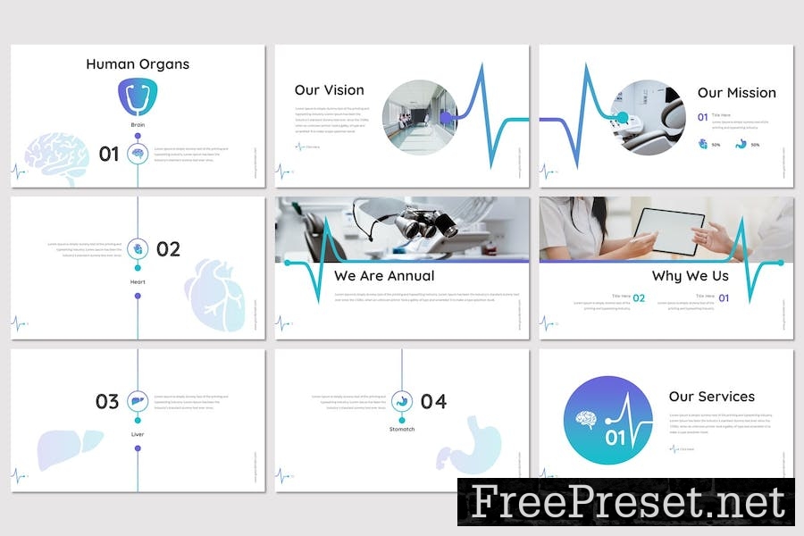 Annual - Medical Powerpoint Template URED7CQ