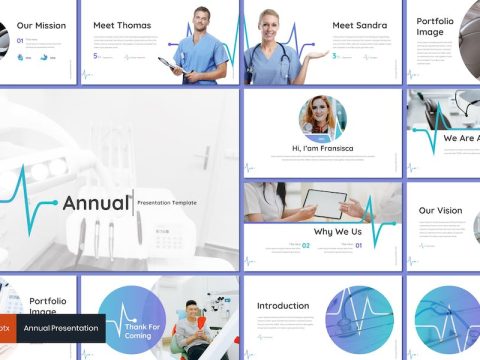 Annual - Medical Powerpoint Template URED7CQ