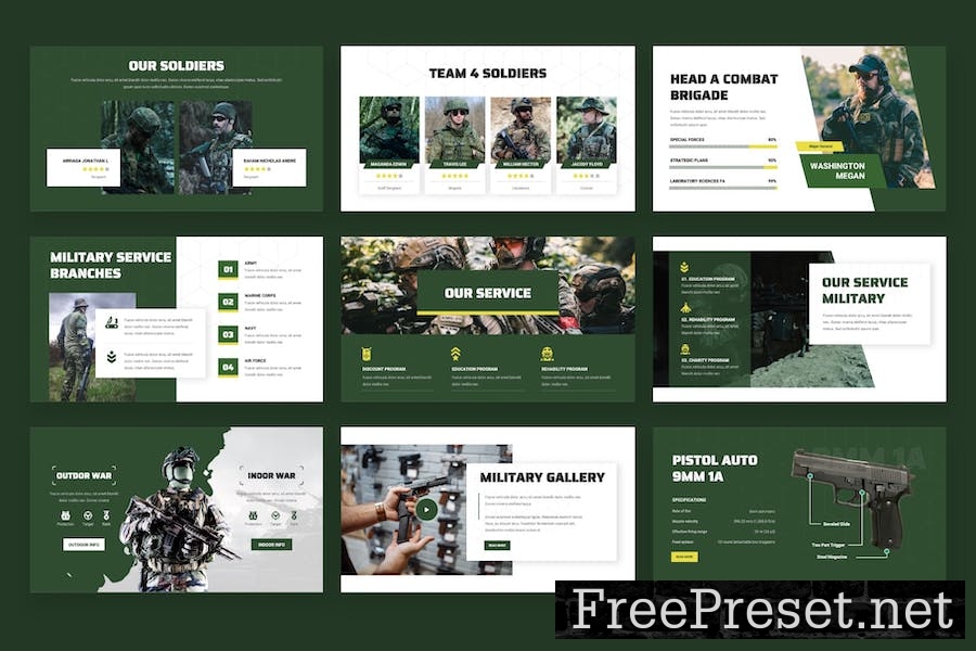 ARMORY - Military Education Powerpoint Template DYCEK9R