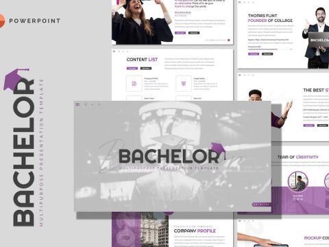 Bachelor - Education Powerpoint Template 5Q8H8G7