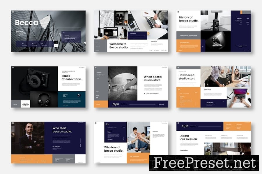 Becca – Business Keynote Template