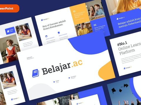 BELAJAR - Education Powerpoint Template 4AMN7MK