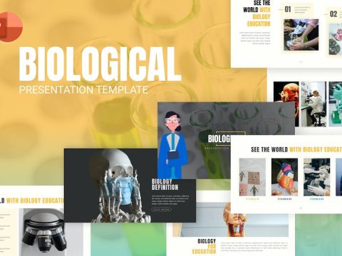 Biological Biology Education PowerPoint Template S6EXHBU