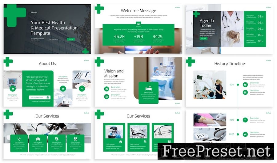 Biomed - Medical Google Slides Template L4B5A5W