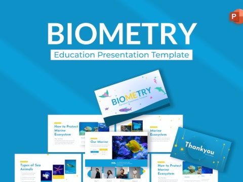 Biometry Education Modern PowerPoint Template FJDWH8Y