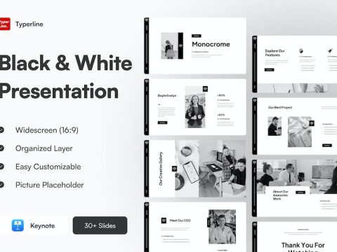 Black & White Keynote Presentation