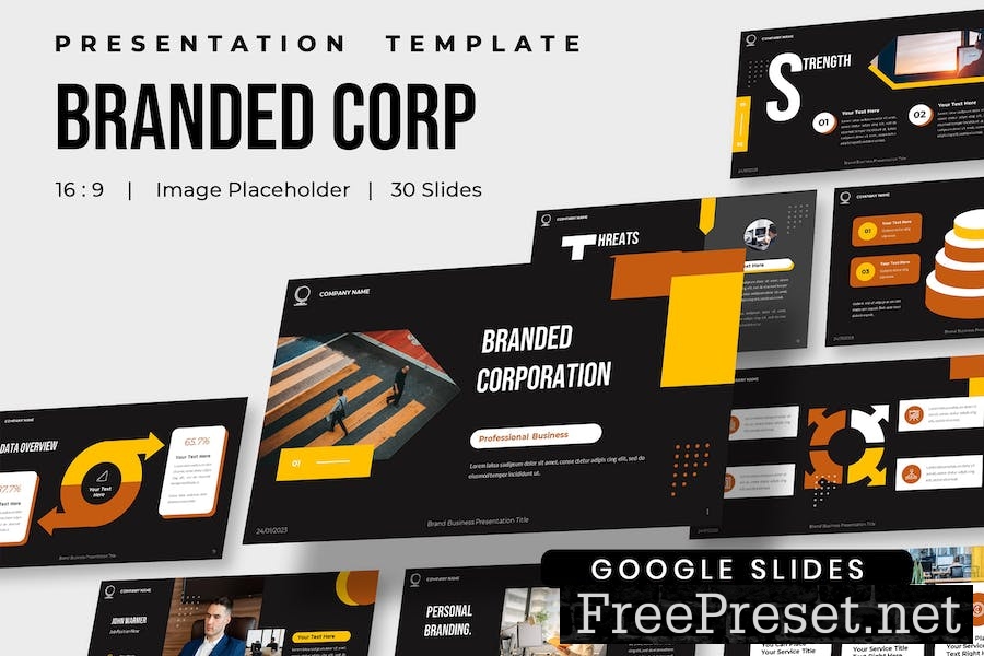 Brand Corporation - Company Business Google Slides TZLMEQN