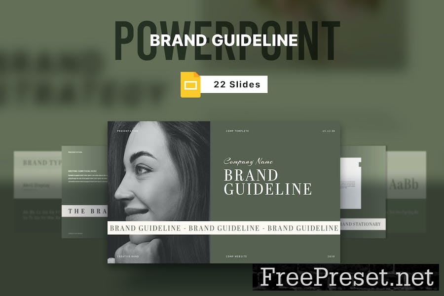 Brand Guideine Google Slide Presentation Template NX9J9WQ