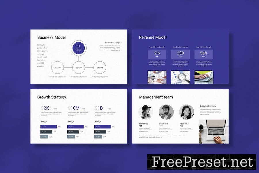 Business Plan Keynote Template 682RTXB