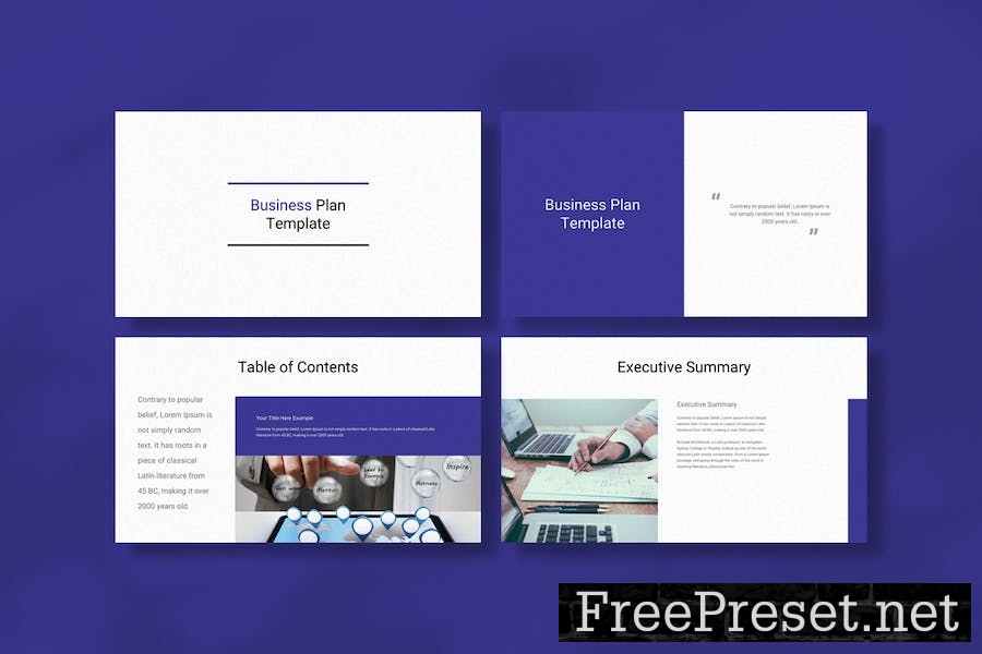 Business Plan Keynote Template 682RTXB