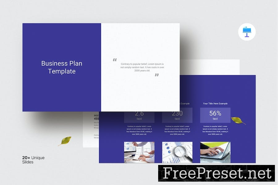 Business Plan Keynote Template 682RTXB